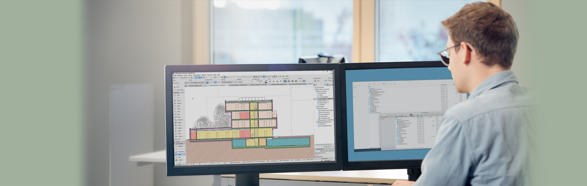 Monitor mit Archicad