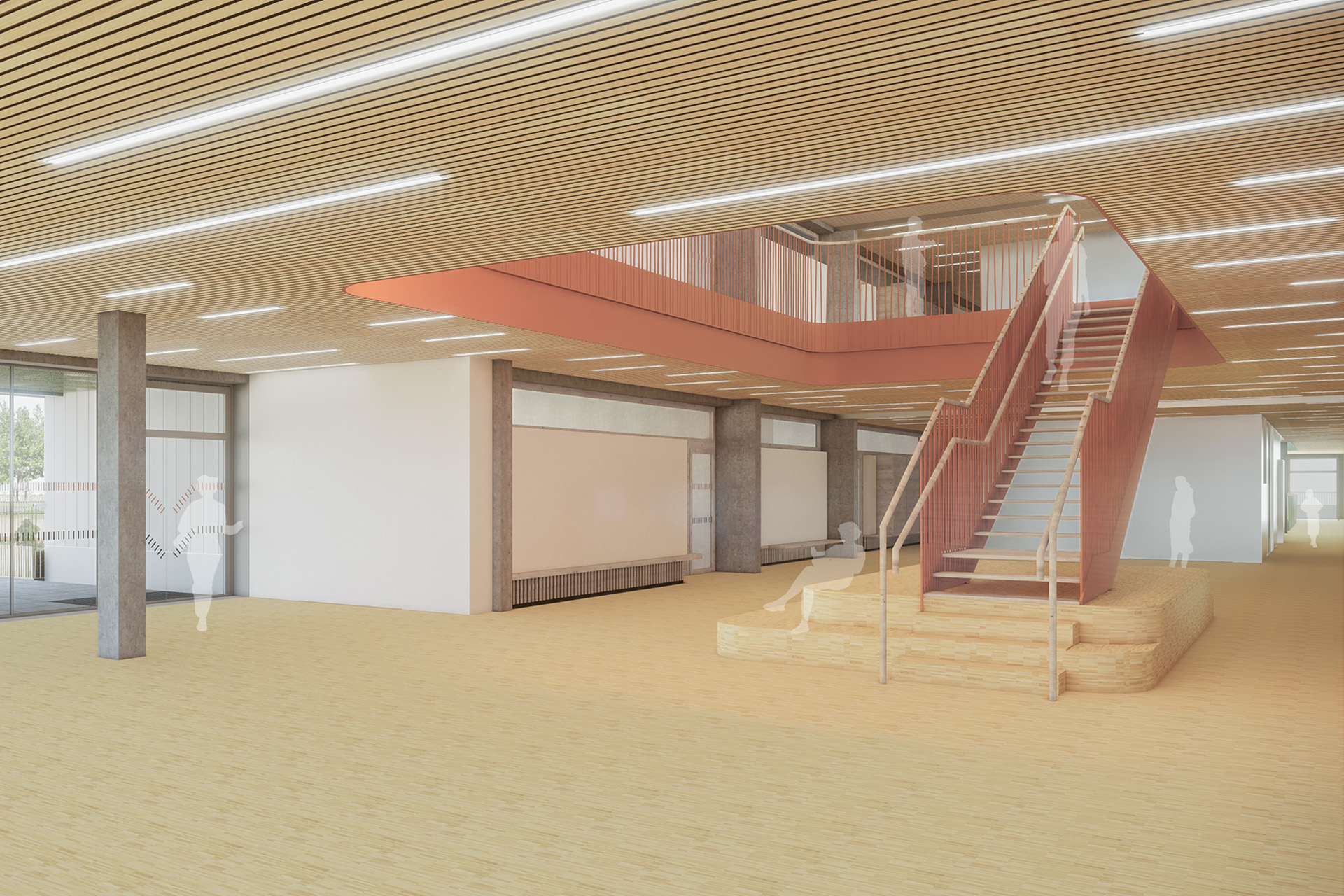 F&S AHS Baden Rendering2 Straße