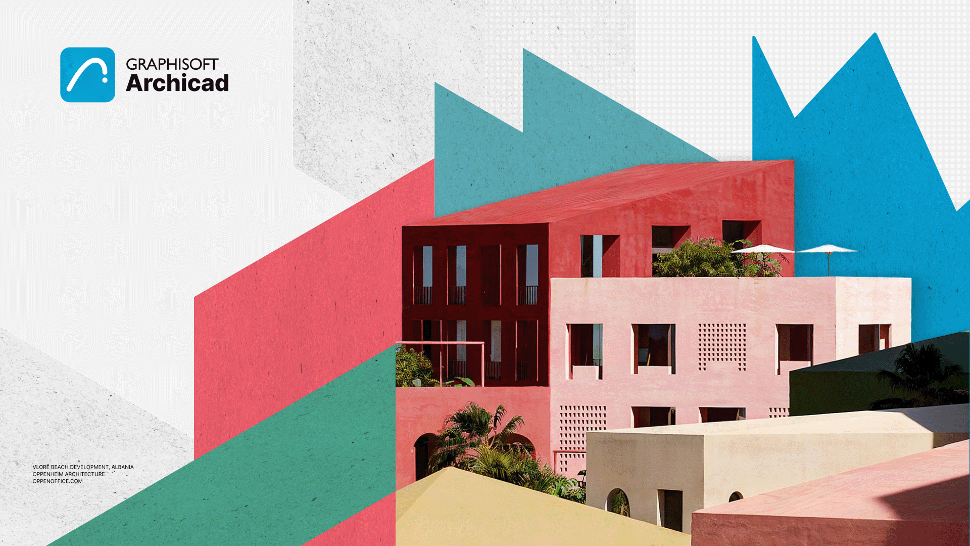 Illustration Archicad 30 Vlore Beach Development von Oppenheim Architecture